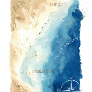 Carte côtière Afrique de l'Est