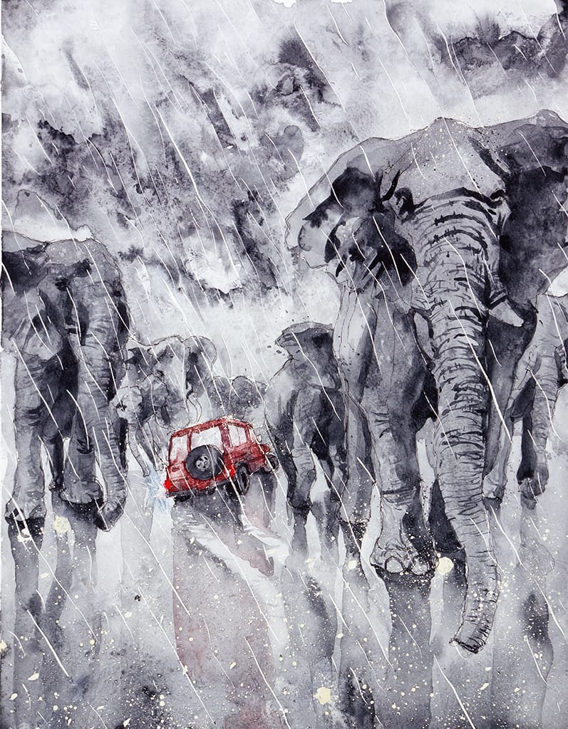 Illustration des aventures rocambolesques du gemmologue M. Saul qui ouvriront les chapitres d'un futur ouvrage scientifique de gemmologie en Afrique de l'Est.